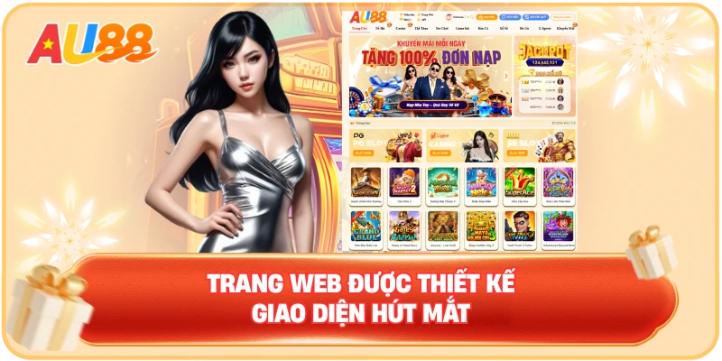Trang Web được thiết kế giao diện hút mắt
